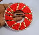 Donut Wool Pearl Ring Red 4 inch-2.webp