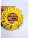 Donut Wool Pearl Ring Yellow 4 inch-2.webp