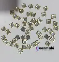 Kundan stone For Jewellery making, Bangles Embroidery Craft & Cloth Works, 4 mm Square plain Sliver 500 pieces