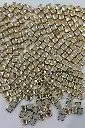 Kundan stone For Jewellery making, Bangles Embroidery Craft & Cloth Works, 6 mm Square cut Sliver 500 pieces
