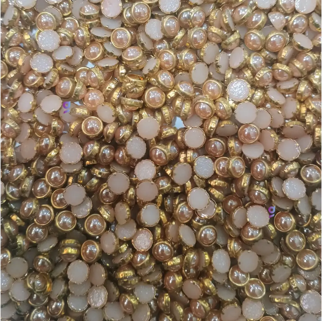Kundan stone For Jewellery making, Bangles Embroidery Craft & Cloth Works, 5 mm  Round Pink 500 pieces
