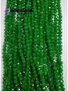 Crystal Cutting Glass beads for bracelet, Rakhi, Jewellery making 8mm, 100 pieces, Green