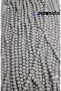 Crystal Cutting Glass beads for bracelet, Rakhi, Jewellery making 8mm, 100 pieces, Gray