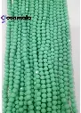 Crystal Cutting Glass beads for bracelet, Rakhi, Jewellery making 8mm, 100 pieces, Light Green