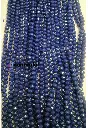 Crystal Cutting Glass beads for bracelet, Rakhi, Jewellery making 8mm, 100 pieces, Nevy Blue