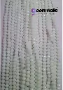 Crystal Cutting Glass beads for bracelet, Rakhi, Jewellery making 8mm, 100 pieces, White