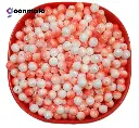 Duel Tone Acrylic round beads for craft, Jewellery, bracelet, Rakhi, Embroidery work 200 Piece, Orange