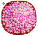 Duel Tone Acrylic round beads for craft, Jewellery, bracelet, Rakhi, Embroidery work 200 Piece, Pink