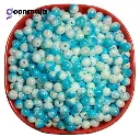 Duel Tone Acrylic round beads for craft, Jewellery, bracelet, Rakhi, Embroidery work 200 Piece, Blue