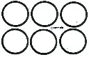  plastic Rings for Wall Hanging, Jhoomer Craft Work, Black-4 inch, 6 Pieces
