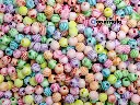  Artificial Plastic beads For Jewellery making, Bangles Embroidery Craft & Cloth Works Pastel colour 8 mm Round 200 pieces
