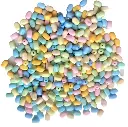  Artificial Plastic beads For Jewellery making, Bangles Embroidery Craft & Cloth Works Pastel colour 8x4 mm Rectangular, 200 pieces