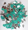 Mirror beads For Jewellery Making, Craft Work and Lippan Art Work, Silver Drop 10x16mm 500 Pieces