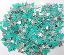 Mirror beads For Jewellery Making, Craft Work and Lippan Art Work, Silver Triangle 10mm 500 Pieces