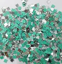 Mirror beads For Jewellery Making, Craft Work and Lippan Art Work, Silver Square 6x6mm 1000 Pieces