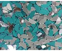 Mirror beads For Jewellery Making, Craft Work and Lippan Art Work, Silver Half Circle 14mm 500 Pieces