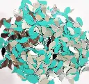 Mirror beads For Jewellery Making, Craft Work and Lippan Art Work, Silver Aam shape 20mm, 500 Pieces