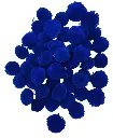 Pom Pom Balls for Arts & Craft, decoration works, 200 Pieces, Blue