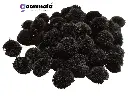 Pom Pom Balls for Arts & Craft, decoration works, 200 Pieces, Black