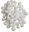 Pom Pom Balls for Arts & Craft, decoration works, 200 Pieces, White