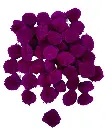 Pom Pom Balls for Arts & Craft, decoration works, 200 Pieces, Purple