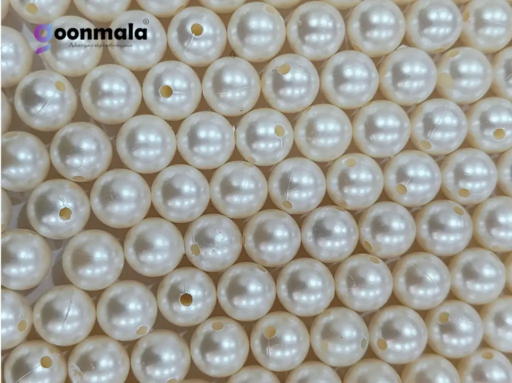 Pearl Beads for Jewllery making, Embroidery, Rakhi, Arts & Craft, Decoration works, 12mm, 200 Pieces 