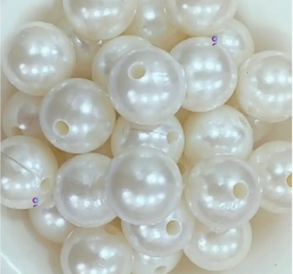 Pearl Beads for Jewllery making, Embroidery, Rakhi, Arts & Craft, Decoration works, 14mm, 100 Pieces