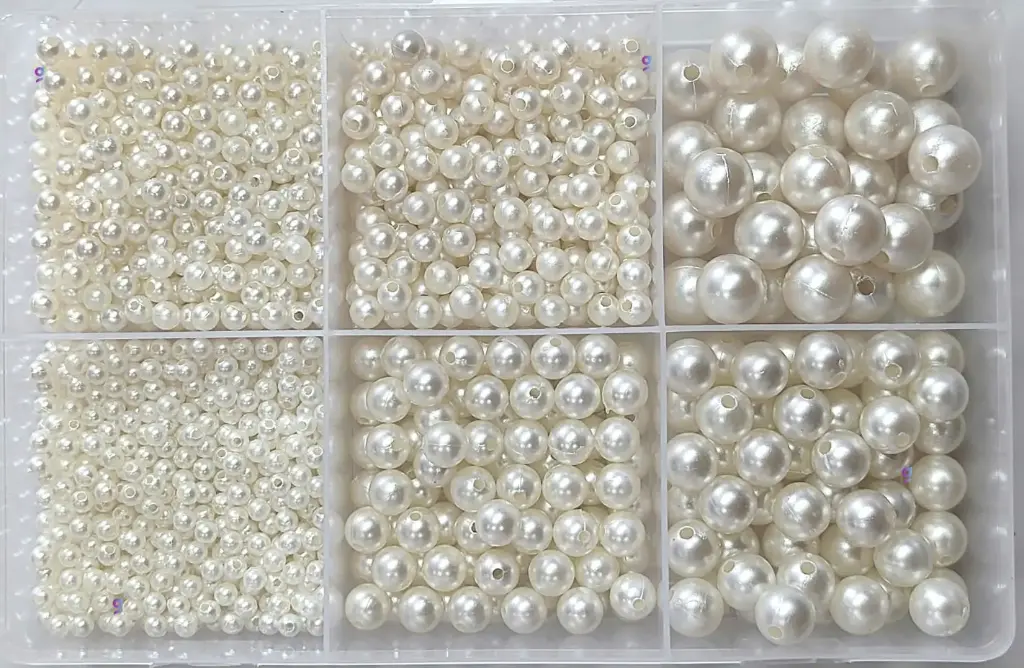 Pearl Beads for Jewllery making, Embroidery, Rakhi, Arts & Craft, Decoration works, 3 to 12mm, 1575 pc