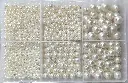 Pearl Beads for Jewllery making, Embroidery, Rakhi, Arts & Craft, Decoration works, 3 to 12mm, 1575 pc