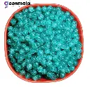 Crackle glass crystal beads for bracelet, rakhi,  Jewellery making, 8mm Turquoise, 100 pc
