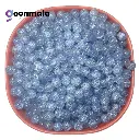 Crackle glass crystal beads for bracelet, rakhi,  Jewellery making, 8mm Blue, 100 pc