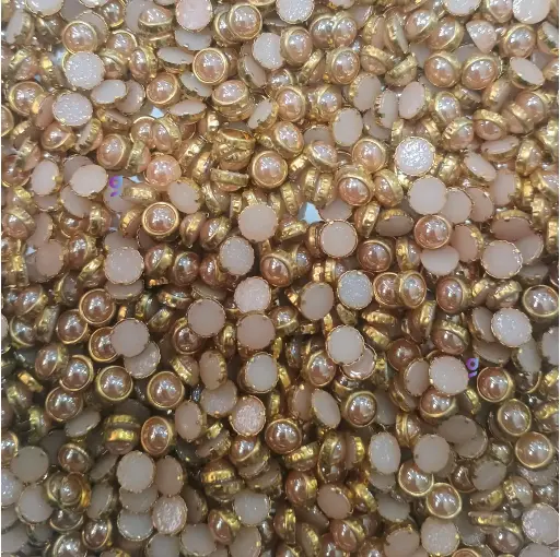 [Kundan R5 Pink 500 pc] Kundan stone For Jewellery making, Bangles Embroidery Craft & Cloth Works, 5 mm  Round Pink 500 pieces