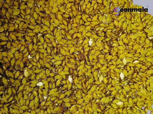 [KND PL E8 Yellow 500pc] Kundan stone For Jewellery making, Bangles Embroidery Craft & Cloth Works, Resin Eye Kundan 4x8mm, 500 pieces, Yellow