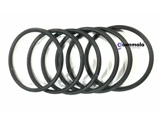 [Plastic Ring BLK-6inch 6 pc] Plastic Rings for Wall Hanging, Jhoomer Craft Work, 6inch, 6 Pieces