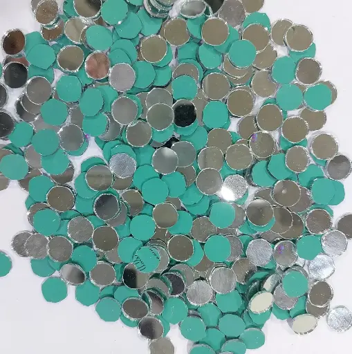 [Mirror Round 10mm 500pc] Mirror beads For Jewellery Making, Craft Work and Lippan Art Work, Silver Round 10mm 500 Pieces