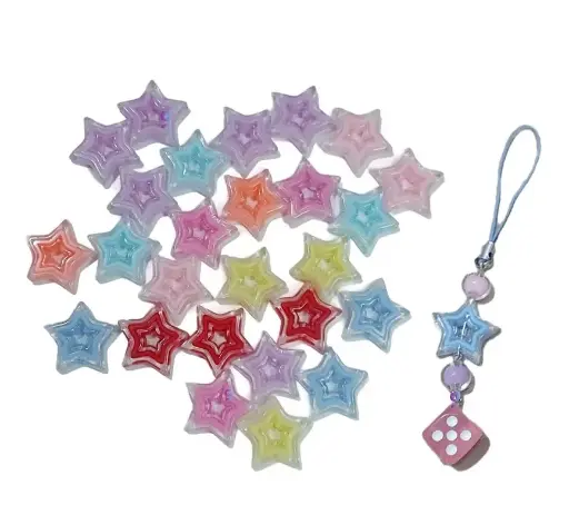 [Pastel Beads Star 22mm-25pc] Pastal Bead