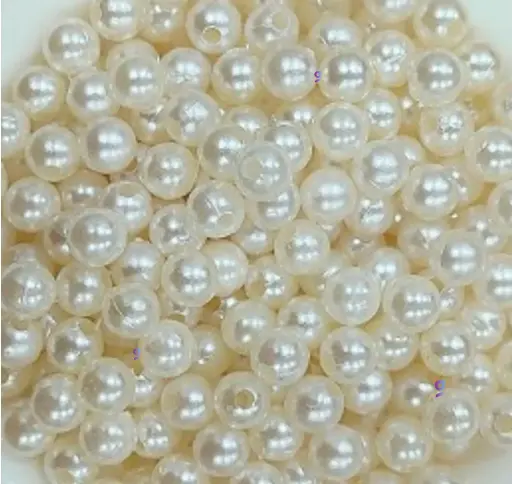 [Pearl 6mm 100 gm] Pearl Beads for Jewllery making, Embroidery, Rakhi, Arts & Craft, Decoration works, 6mm, 100gm