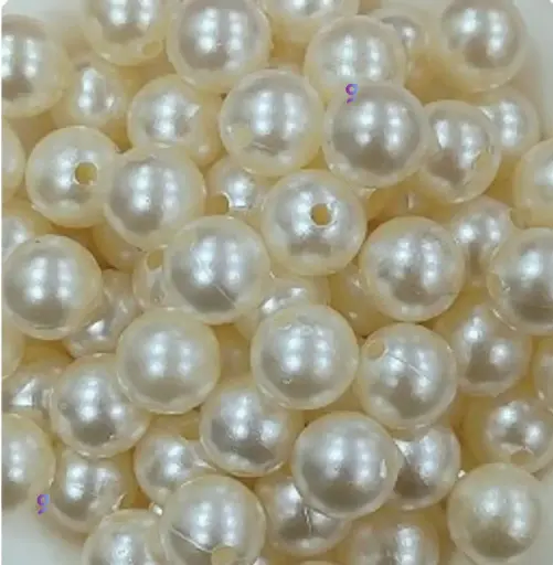 [Pearl 10mm 300 pieces] Pearl Beads for Jewllery making, Embroidery, Rakhi, Arts & Craft, Decoration works, 10mm, 300 Pieces