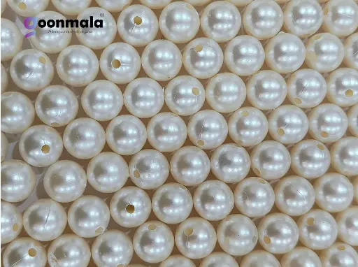 [Pearl 12mm 200 pieces] Pearl Beads for Jewllery making, Embroidery, Rakhi, Arts & Craft, Decoration works, 12mm, 200 Pieces 
