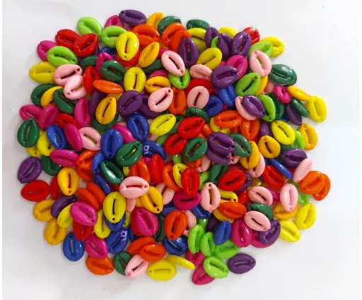 [Dark Kodi 200pc] Dark colour artificial Kodi/Cowrie for craft, Jewellery, bracelet, Rakhi, Embroidery work 200 Piece